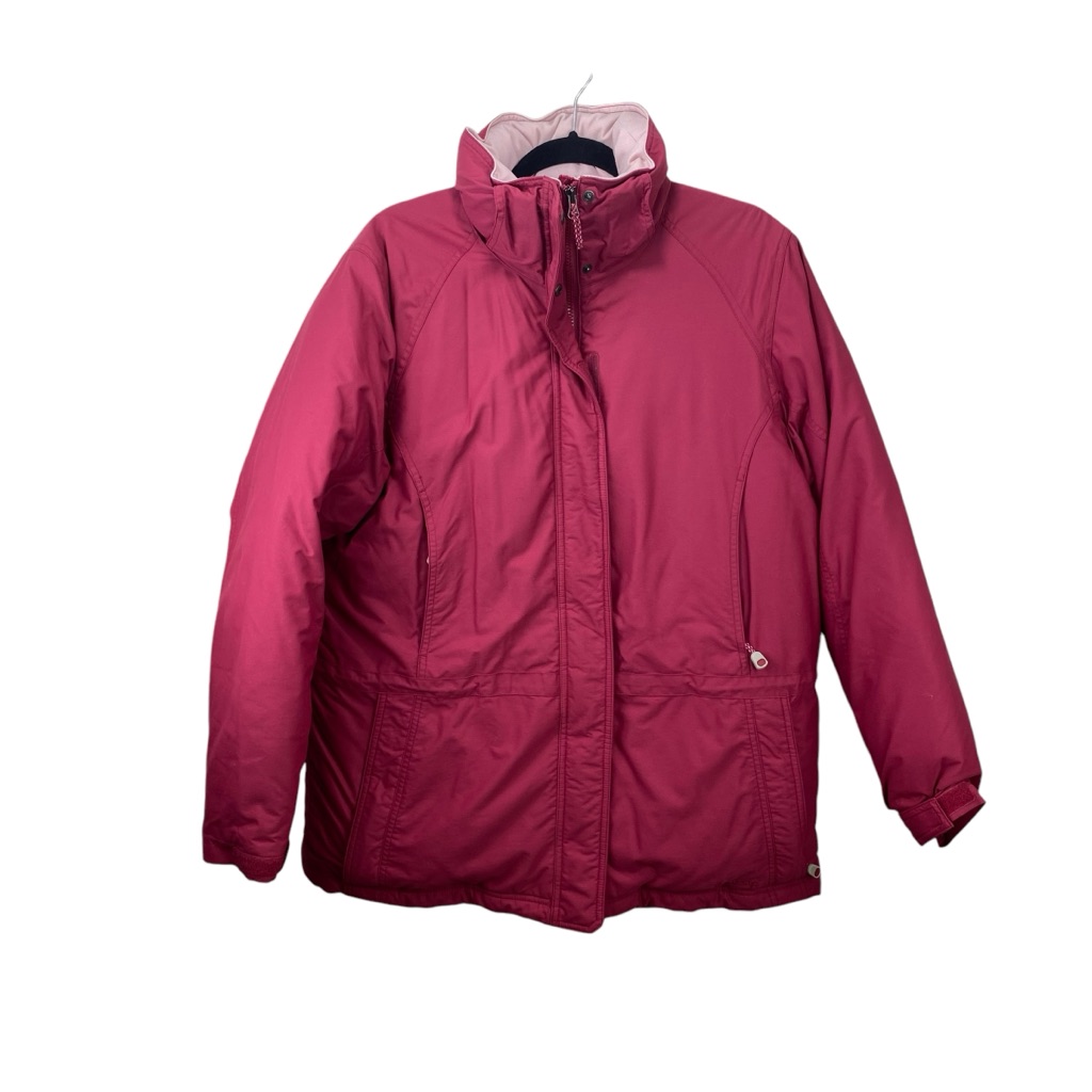 Ll Bean Puffer Jacket Womens M Gore-Tex Pink Goose Down Cabin Core Y2k Active